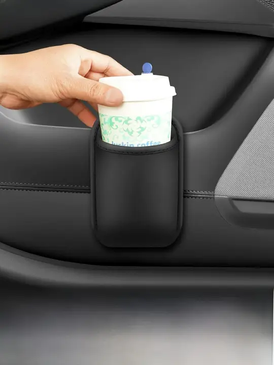 車載ドリンクホルダー【助手席用・スマホ固定機能・ごみ入れ付き】