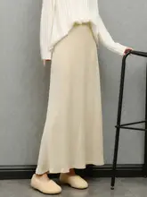imoko 褶皺入り ショートスカート【米杏色・フィッシュテール・ハイエンド女性デザイン】