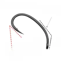 東博瑞 極尖鋭釣りフック KLOR X管付き鯉釣りセット【ロニ線編み込み・反底釣り用】