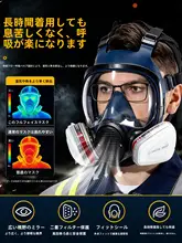 全面保護タイプの防毒マスク【塗装・研磨時の防塵対応】