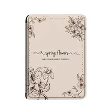 花柄デザインの電子書籍リーダーカバー【シンプル・Kindle Paperwhite4・Oasis3対応】