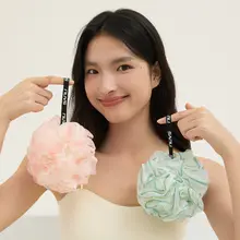 SANLI バスタイムを楽しく！大きな泡立つバスボール【極上の柔らかさ・可愛いデザイン】