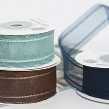 2.5cm波型サテンリボン【バタフライ結び・ケーキ装飾・DIY素材】