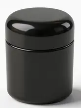 黒色ガラス製クリーム容器【防光・アイクリーム・フェイスクリーム用】