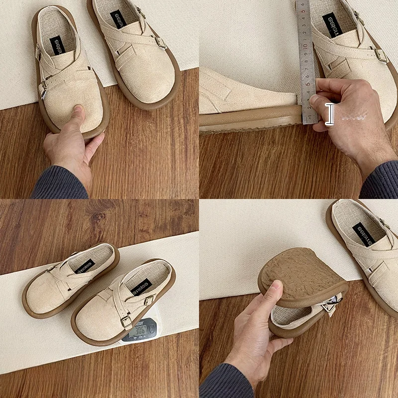夏用透気性の高いコットンリネン製サンダル：足に負担の少ない歩行に最適