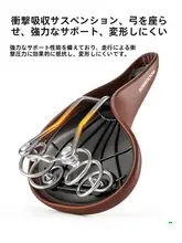 自転車用シート【快適なサドル・レトロデザイン・スプリングクッション・シティサイクリング用】