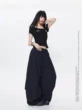速乾性バルーンパンツ【ヒップホップスタイル・オーバーサイズ・メタリックスター柄】（セットアップ対応）