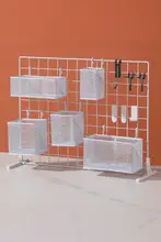 鉄製ハンギングバスケット【網目デザイン・収納ラック・家庭用】