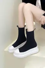 高デザインのハイカットスニーカー【通気性・厚底・インヒール・ブラック】