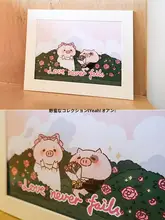 アートデザインのデスクトップ装飾画【クリーム色・インテリアに最適】