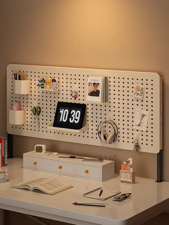 デスク用穴あけ不要の収納棚【DIY鉄製・スタンディングタイプ・デスク上整理用】