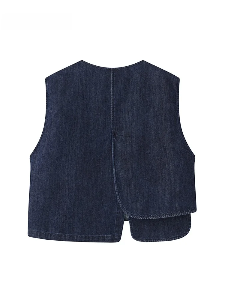 6月後半に着る服はどう選ぶ？デザイン無袖ベストとデニムタイトスカートのセットが解決するリアルな悩み