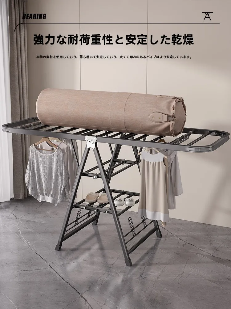 折りたたみ式室内物干しスタンド：リビングや寝室で効率的に洗濯物を乾かす方法
