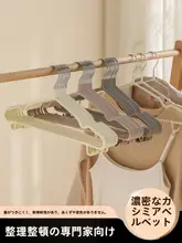 広幅デザインの滑り止めハンガー【無痕・衣類収納用・実用的】