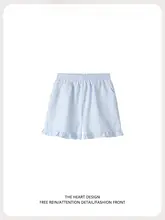 シンプルなデザインの無地ショートパンツ【ウエストゴム・韓国風・フィット感あり】（セットアップ対応）