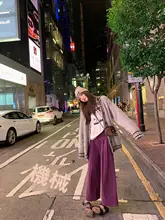 ターンアップ ワイドパンツ レディース カジュアルパンツ コットン ゆったり