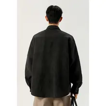 極上の柔らかさのコーデュロイ長袖シャツジャケット【メンズ・秋用・ゆったりシルエット】