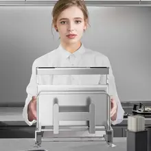 304ステンレス製 キッチンナイフスタンド一体型【カッティングボード・箸入れ付き・カウンタートップ用】