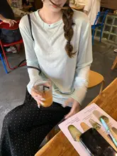 海塩ソーダ素材の軽量ルーズフィット長袖Tシャツ【日焼け防止・女性用】