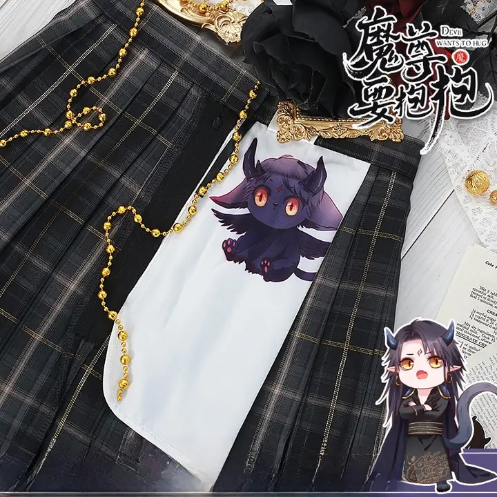 チェック柄JK制服スカート【リボン付き・秋冬用】