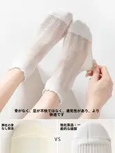 夏用薄手シルク短ソックス【通気性抜群・防臭・ショート丈】