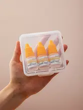 透明な眼薬ボックス【ミニデスクトップ収納・小物入れ】