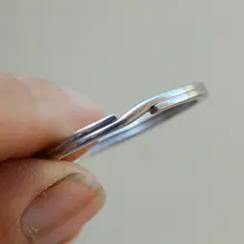 304ステンレス製キーチェーン【ダブルリング・錆びない・耐久性】