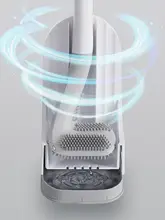 ゴルフシリコン製トイレブラシ【壁掛け式・隅々まできれいに・家庭用】
