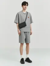 メンズ 夏用ワッフル生地ショートパンツ【ストレートシルエット・5分丈】