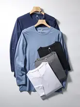 極上の柔らかさ！吸湿速乾の長袖Tシャツ【メンズ・クルーネック・無地・通気性】