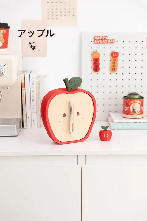 クリーム風パルプ収納ボックス【デスク用・テーブル装飾・キッチン用】