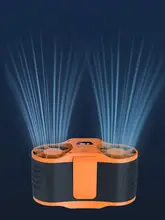 携帯用首掛け扇風機【大風力・充電式・アウトドア用】（セットアップ対応）