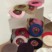 ベレー帽 レディース ウール 韓流 小顔効果 上品 きれいめ 秋冬