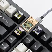 キーキャップ メタル フクロウデザイン WKL配列 メカニカルキーボード用 タム 「KBDfans」