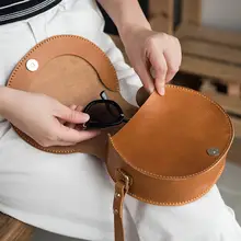 DIY材料キット 自分で作るレトロなショルダーバッグ【タンニンなめし・ナチュラルレザー】