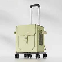 防水仕様の猫用キャリーケース【大容量・軽量デザイン・ペット用】