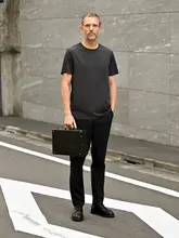 クルーネック半袖Tシャツ【夏用・メンズ・通勤カジュアル・寒冷感】