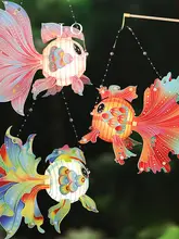 金魚ランタン 手提げ 和風 かわいい 夏祭り 十五夜 お月見 キッズ 男の子 女の子「JOJO'S L. PD.」