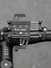 West Biking 自転車 スマホホルダー アルミ合金 マウンテンバイク ロードバイク 対応 配達 ナビゲーション 汎用 サイクル用品