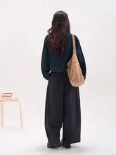 深い青色デニムジャケット【秋用・ショート丈・女性用】