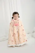 冬用 女の子用ロングケープ【フリース内蔵・防風・厚手】
