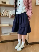 涼しさと快適さが魅力のふんわり中丈スカート【カジュアル・夏用・コットン素材】（セットアップ対応）