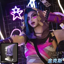 雪霜坊 ジャンプスーツ コスプレ衣装【リーグ・オブ・レジェンド・ジンクス・ゲームキャラクター】