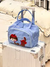 高容積の旅行用トートバッグ【学生向け・機内持ち込み可・化粧ポーチ付き】