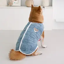 犬用冬用厚手ベスト【柴犬・コーギー・テディ・毛が抜けにくい・保温】