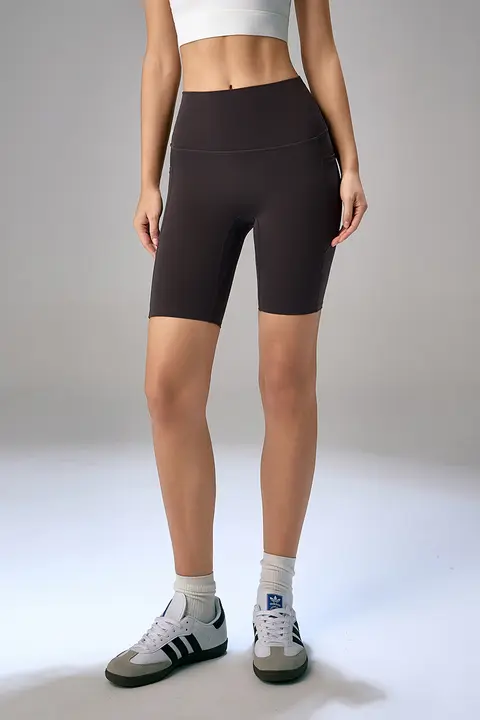 フィットネスショートパンツ【女性用・ストレッチ・ヨガ・サイクリング・ヒップアップ】