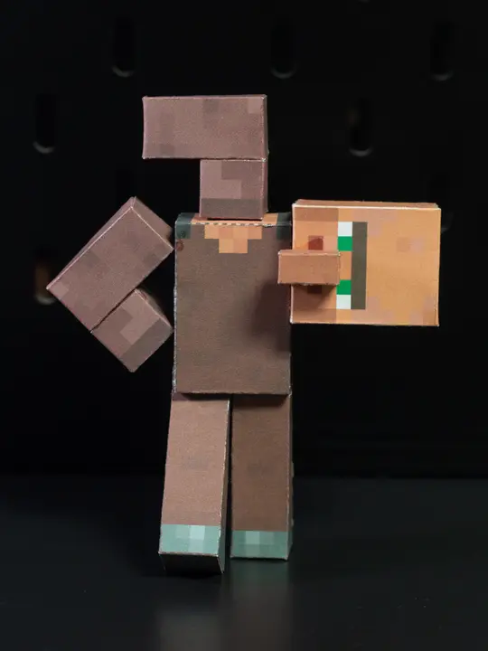 可動式マグネットキャラクター ペーパーアートモデル【アイアンゴーレム・手作り・コレクション用】