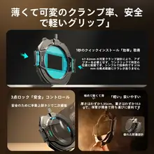 可変クリンチフィルター用マジックシェード【写真撮影用・薄型・円形・調整可能VNDフィルター・黒柔・白柔】