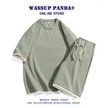 夏用薄手カジュアル短袖Tシャツとショートパンツ【青少年向け・快適な着心地】（セットアップ対応）