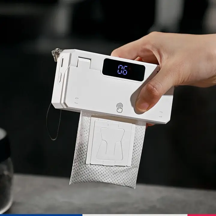Bincoo 耳掛け式コーヒー封止器【小型・家庭用・携帯便利・無地バッグ用】